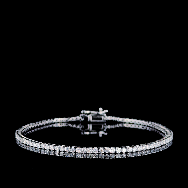 Classic Diamond Tennis Bracelet in White Gold (1.98 ct. tw.) G14kt White Gold