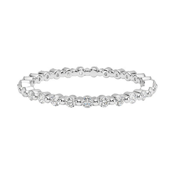 "Elegant gold diamond eternity ring offering timeless sparkle, delicate brilliance, and perfect everyday luxury for stacking, gifting, or celebrating love."