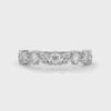 Half eternity wedding band with Marquise and Round cut lab grown Diamond for
