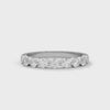 BRILLIANT CUT ROUND LAB GROWN DIAMOND SEMI ETERNITY SLEEK BAND