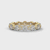 Lab Grown Diamond Bezel-Set Gold Eternity Ring