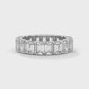 EMERALD-CUT LABGROWN DIAMOND ETERNITY GOLD RING