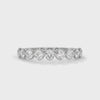 half eternity round cut lab grown diamond ring