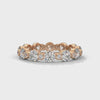 Lab Grown Diamond Bezel-Set Gold Eternity Ring