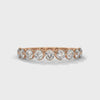 half eternity round cut lab grown diamond ring