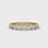 BRILLIANT CUT ROUND LAB GROWN DIAMOND SEMI ETERNITY SLEEK BAND