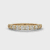 Eternity gold ring Designed with a continuous row of round-cut lab-grown diamonds