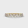 half eternity round cut lab grown diamond ring