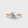 Classic Six-Prong Solitaire Lab Grown Diamond Gold Ring