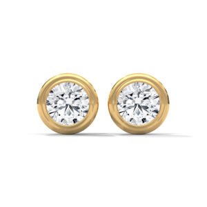 Golden Halo Bezel Studs