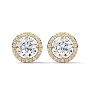 Celeste Floating Halo Studs