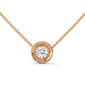 Radiant Halo Solitaire Pendant