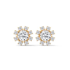 Sunburst Diamond Cluster Studs