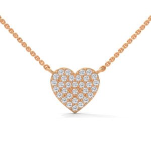 Amora Pavé Heart Necklace