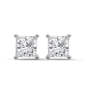 Regal Edge Princess-Cut Studs