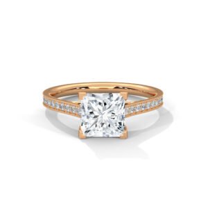 Aria Princess Pavé Engagement Ring