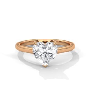 Amora Heart Solitaire Ring