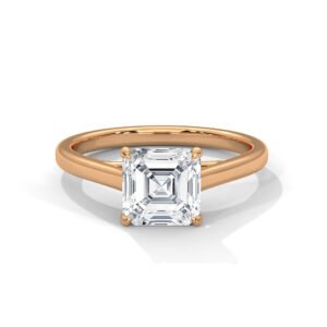 Lumen Asscher-Cut Solitaire Ring