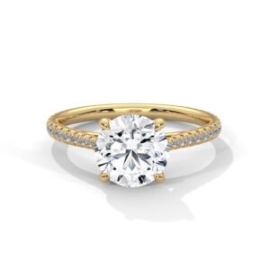 Golden Grace Tapered Solitaire
