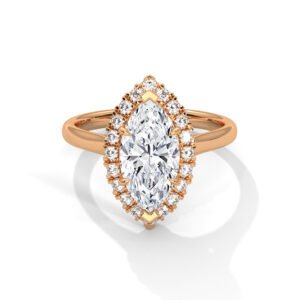 Lunara Marquise Halo Ring