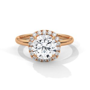 Aurielle Cushion Halo Ring