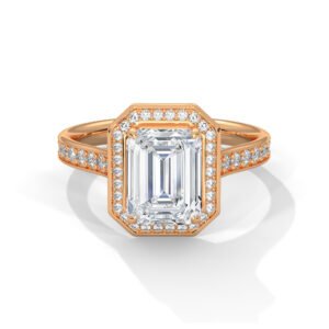 Arden Emerald Halo Ring