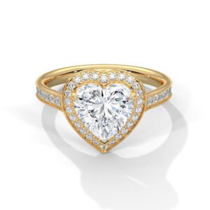 Amora Heart Halo Ring