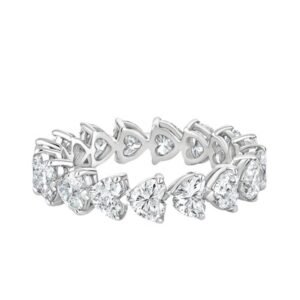 Amour Heart-Cut Eternity Band