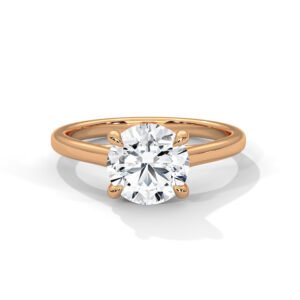 Aurora Round Solitaire Ring
