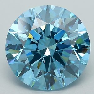 3.08ct Round Brilliant Fancy VS1